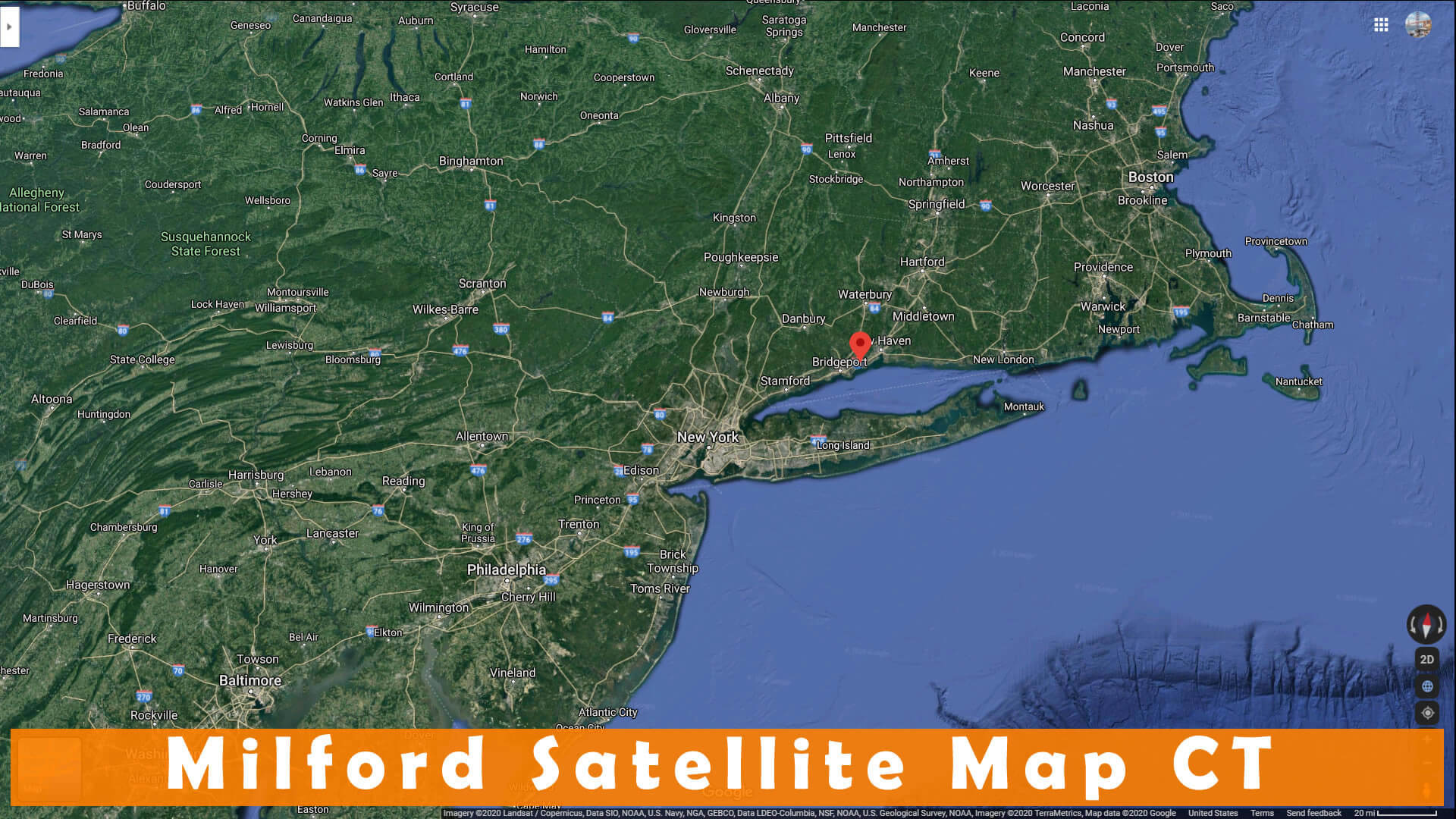 Milford Satellite Carte CT